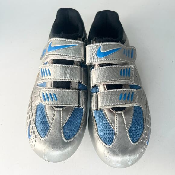 Nike Altea II Road Cycling Bike Shoes Silver Blue Black Women 7 - Picture 3 of 14